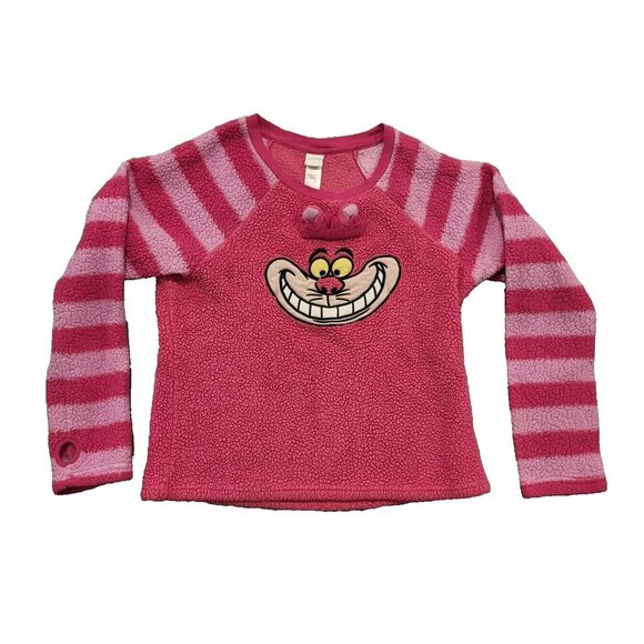 ALICE IN WONDERLAND CHESHIRE CAT SLEEP Top FUZZY SHERPA Women's Medium‎ - Picture 1 of 5